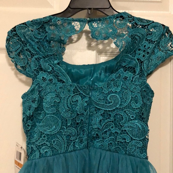 As U Wish Homecoming Blue Lace Dress - Picture 5 of 6